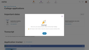 A pop-up exclaiming "Hooray!" because the student has updated their enrollment decision for a college